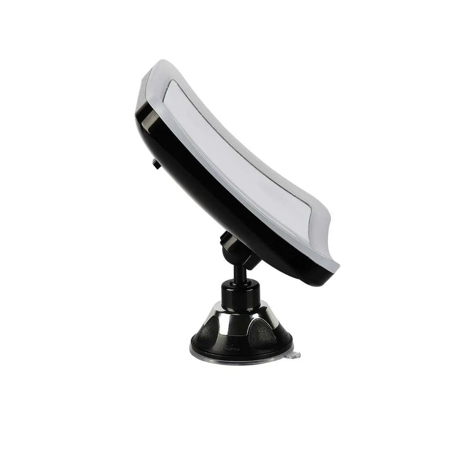 3.2W(30Lm) LED grima spogulis ar apgaismojumu, 16x19 cm, melns, 3xAAA baterijas (nav iekļautas), V-TAC, IP44, auksti balta gaisma 6400K