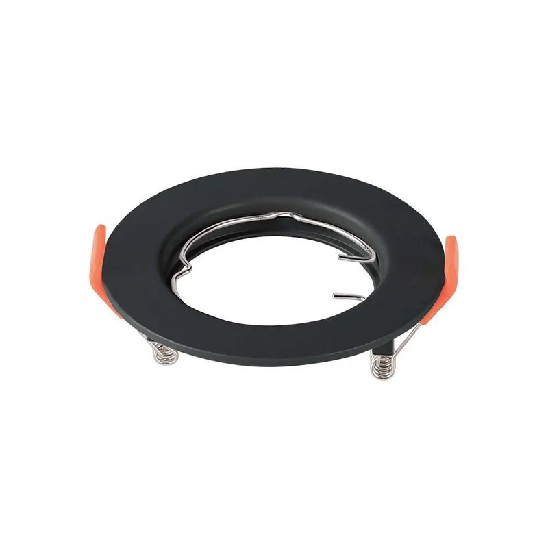 GU10 recessed frame/fixture, round, Ø81X40mm, recessed. Dimm. Ø63mm, black, 2 pcs, V-TAC