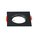 Встраиваемая рамка/светильник GU10, квадратная, 81x81X40 мм, скрытый монтаж Диммер. Ø63 мм, черный, 2 шт, V-TAC