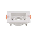 GU10 iebūvējams karkass/armatūra, kvadrāta formas, balts, V-TAC