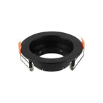 GU10 recessed frame/fixture, round, adjustable light direction, Ø102X42mm, recessed. Ø85mm, black, V-TAC