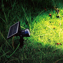 2W(40Lm) COB LED solar garden light, V-TAC, IP65, black, warm white light 3000K