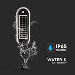 5W(400Lm) LED solārais dārza gaismeklis, V-TAC, IP65, silti balta gaisma 3000K