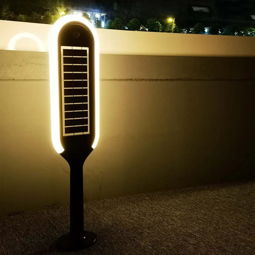 5W(400Lm) LED solcellsarmatur för trädgård med ljussensor, V-TAC, IP65, neutralvitt ljus 4000K