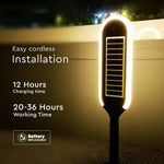 5W(400Lm) LED solārais dārza gaismeklis, V-TAC, IP65, silti balta gaisma 3000K