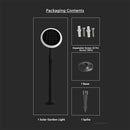 3W(260Lm) LED päikesepaneeliga aiavalgusti, V-TAC, IP65, must, neutraalne valge valgus 4000K, 2 tk.