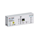 3W(260Lm) LED päikesepaneeliga aiavalgusti, V-TAC, IP65, must, neutraalne valge valgus 4000K, 2 tk.
