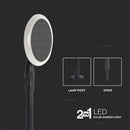 3W(260Lm) LED päikesepaneeliga aiavalgusti, V-TAC, IP65, must, neutraalne valge valgus 4000K, 2 tk.
