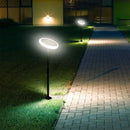 8W(500Lm) LED solar garden light, V-TAC, IP65, black/white, neutral white light 4000K