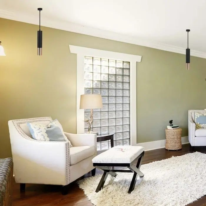 1xGU10 iekarams gaismeklis, melns/zelta, 60x300mm, V-TAC