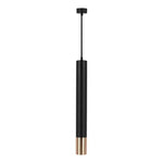 1xGU10 pendant light, black/gold, 60x500mm, V-TAC