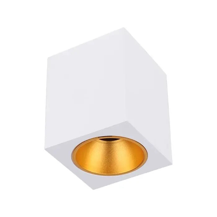GU10 с накладной рамкой, белый, квадратный, 100x100x120 мм, V-TAC