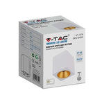 GU10 plaster frame, white, square, 100x100x120mm, V-TAC