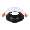 GU10 recessed frame/fixture, round, Ø92X53mm, recessed. Ø60mm, white/black, V-TAC