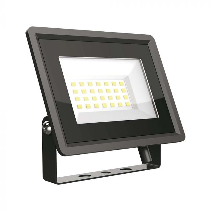 20W(1650Lm) LED Spotlight, V-TAC, IP65, black, neutral white light 4000K