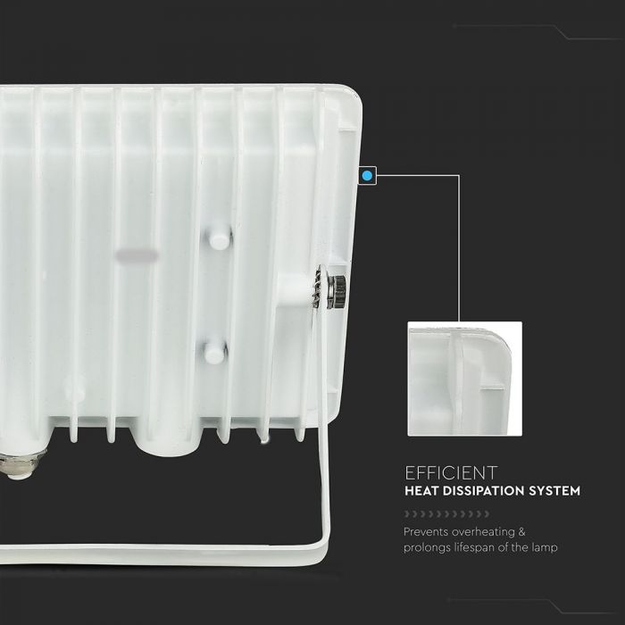 SUPERAKCIJA_20W(1650Lm) LED prožektors, V-TAC, IP65, balts, neitrāli balta gaisma 4000K