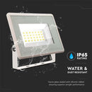 SUPERACTION_20W(1650Lm) LED floodlight, V-TAC, IP65, white, neutral white light 4000K