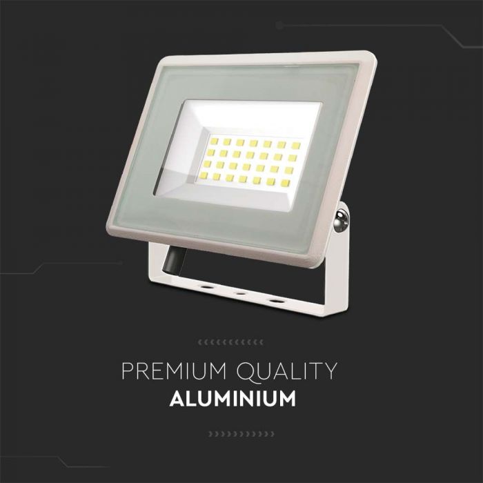 20W(1650Lm) LED spotlight, V-TAC, IP65, white, neutral white light 4000K