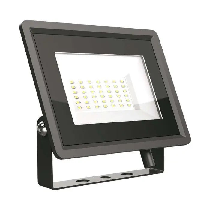 30W(2510lM) LED-strålkastare, V-TAC, IP65, svart, neutralvitt ljus 4000K