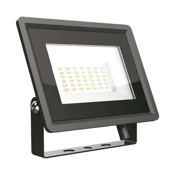 30W(2510lM) LED Spotlights, V-TAC, IP65, black, cold white light 6500K