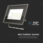 30W(2510lM) LED-strålkastare, V-TAC, IP65, svart, neutralvitt ljus 4000K