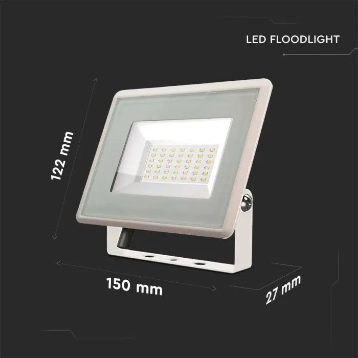 30W(2510lM) LED-strålkastare, V-TAC, IP65, vitt, kallvitt ljus 6500K