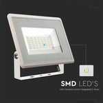 30W(2510lM) LED-strålkastare, V-TAC, IP65, vitt, kallvitt ljus 6500K