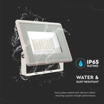 30W(2510lM) LED-strålkastare, V-TAC, IP65, vitt, kallvitt ljus 6500K
