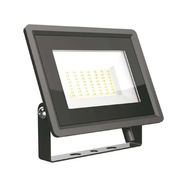 50W(4300Lm) LED Prožektors, V-TAC, IP65, melns, auksti balta gaisma 6500K