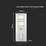 33W (2300Lm) 3.2V LED Solar Street Light, IP65, V-TAC, neutraalne valge valgus 4000K