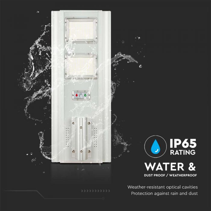 33W (2300Lm) 3,2V LED Solar Street Light, IP65, V-TAC, neutralt vitt ljus 4000K