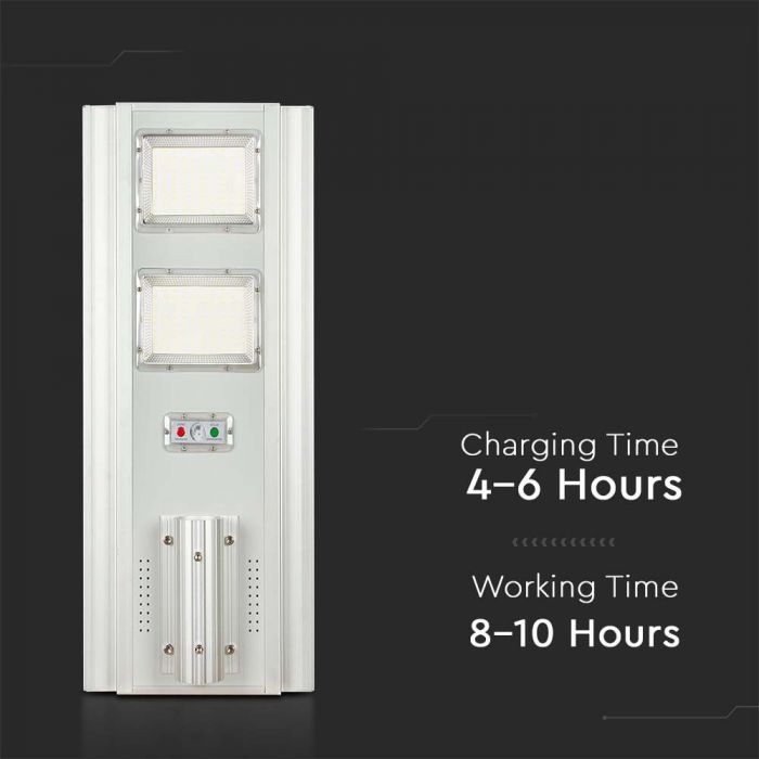 33W (2300Lm) 3.2V LED päikesepaneelide tänavavalgustus, IP65, V-TAC, 6400K külmvalge valgus