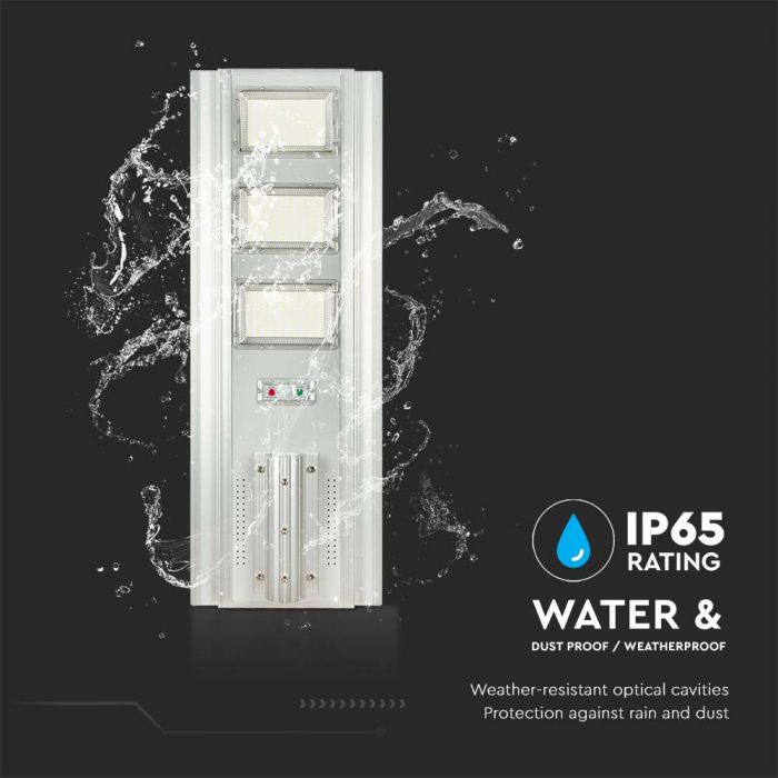 40W(3500Lm) 3.2V LED solārais ielu gaismeklis, V-TAC, IP65, neitrāli balta gaisma 4000K