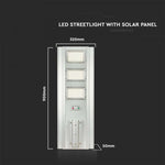 40W (3500Lm) 3.2V LED päikesevalgusti, V-TAC, IP65, jaheda valge 6400K