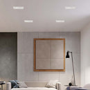 GU10 recessed plasterboard frame/fixture, square, white, 350x100x75mm, recessed. Size. 355x105mm, V-TAC