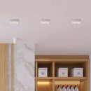 GU10 iebūvējams ģipša karkass/armatūra 2 spuldzēm, kvadrāta formas, balts, 150x80x50mm, iebūv. izm. 155x85mm, V-TAC