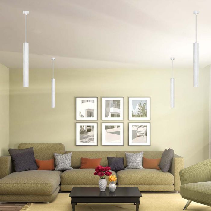 GU10 glödlampsram, vit, 60x500x1700mm, V-TAC