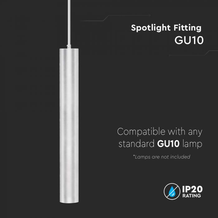 GU10 glödlampsram, vit, 60x500x1700mm, V-TAC