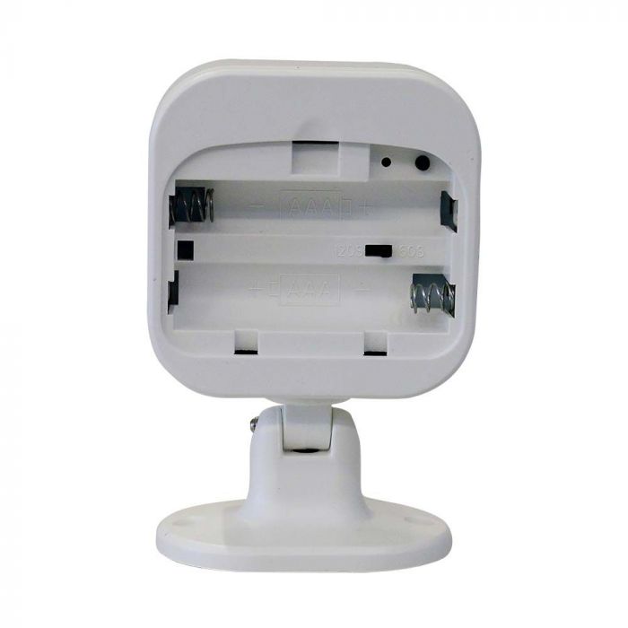 WIFI PIR sensors, saderīgs ar lietotni V-TAC Smart Light vai Alexa un Google Home, 2xAAA,  2.4GHz,  1.5Vx2,