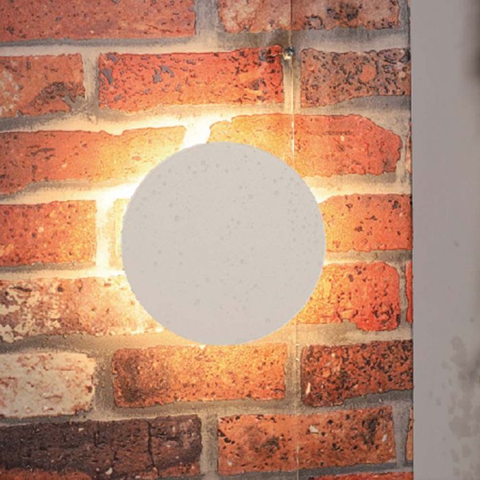 12W(1200Lm) LED kuppelvalgusti, ümmargune, valge, V-TAC, IP65, soe valge valgus 3000K