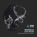 Купольный светодиодный светильник 12W(1200Lm), круглый, черный, V-TAC, IP65, нейтральный белый 4000K