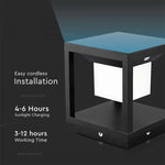 2W(90Lm) LED-solarmatur, 5,5V 3W, V-TAC, varmvitt ljus 3000K
