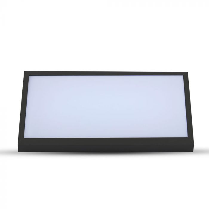 20W(2045Lm) LED Facade light, square shape, V-TAC, IP65, black, warm white light 3000K