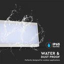 12W(1250Lm) LED Fasādes gaismeklis, kvadrāta formas, V-TAC, IP65, balts, silti balta gaisma 3000K