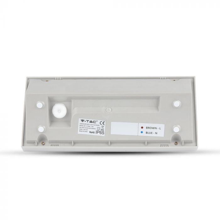 12W(1250Lm) LED Facade light, square shape, V-TAC, IP65, white, warm white light 3000K