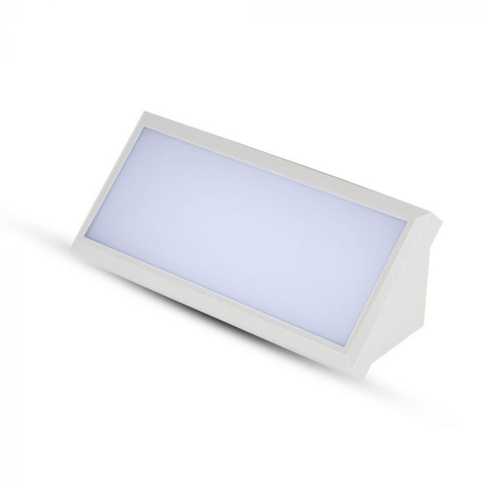 12W(1250Lm) LED-fassaadivalgusti, kandiline, V-TAC, IP65, valge, külmvalge 6400K