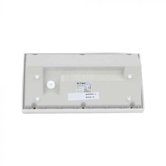 20W(2045Lm) LED-fasadarmatur, fyrkantig, V-TAC, IP65, vit, kallvit 6400K