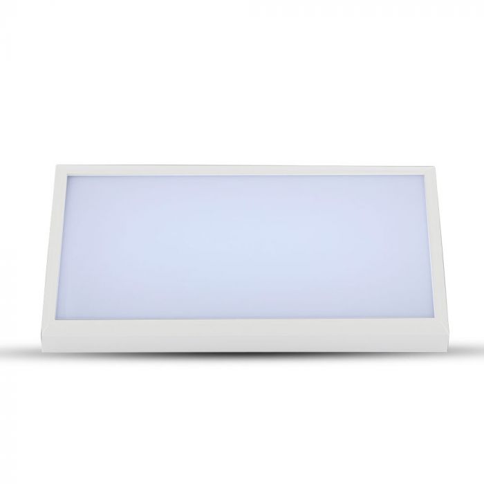 20W(2045Lm) LED Fasādes gaismeklis, kvadrāta formas, V-TAC, IP65, balts, silti balta gaisma 3000K