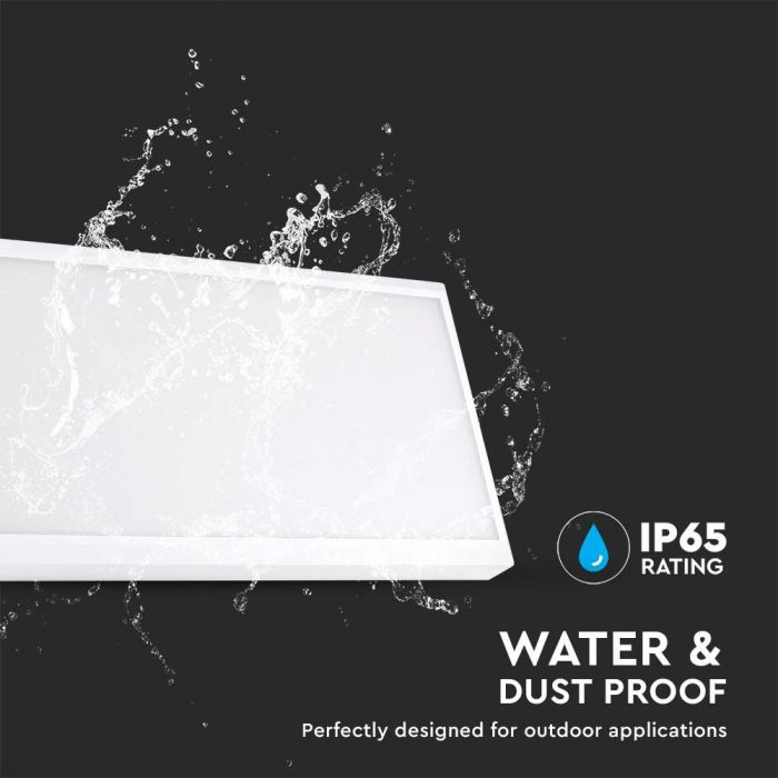 20W(2045Lm) LED Fasādes gaismeklis, kvadrāta formas, V-TAC, IP65, balts, silti balta gaisma 3000K