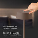 2W(200Lm) 5V, 2A LED Table lamp, V-TAC, IP54, dimmable, brown, warm white light 3000K